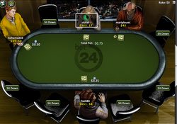Bord hos bet24 poker