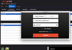PartyPoker registrering