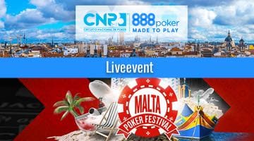 Banner för liveeventen 888poker live Madrid och Malta Poker Festival 2022