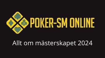 Logga för poker-SM online samt texten "Allt om mästerskapet 2024"