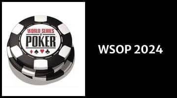 Loggan för WSOP till höger i bild och till vänster står texten "WSOP 2024"