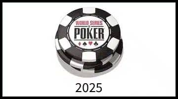 Loggan för WSOP. Under loggan står det "2025"