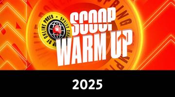 Banner på SCOOP Warm Up - under bannern står det "2025"