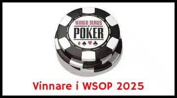 Logga för WSOP. Under loggan står det "Vinnare i WSOP 2025"