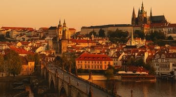 Bild över Prag där WSOPE ska spelas 2026