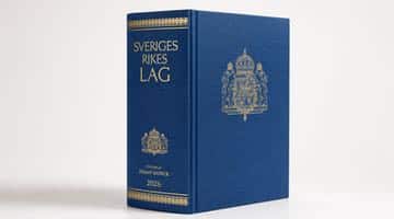 Bild på Sveriges Rikes Lag - lagboken symboliserar att Pokerförbundet och Finansdepartementet diskuterat spellagens påverkan på svensk livepoker.
