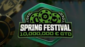 Banner för Spring Festival med € 10 miljoner GTD